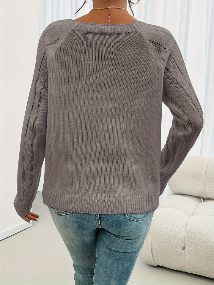 Winifred | Textured Button-Detail Sweater