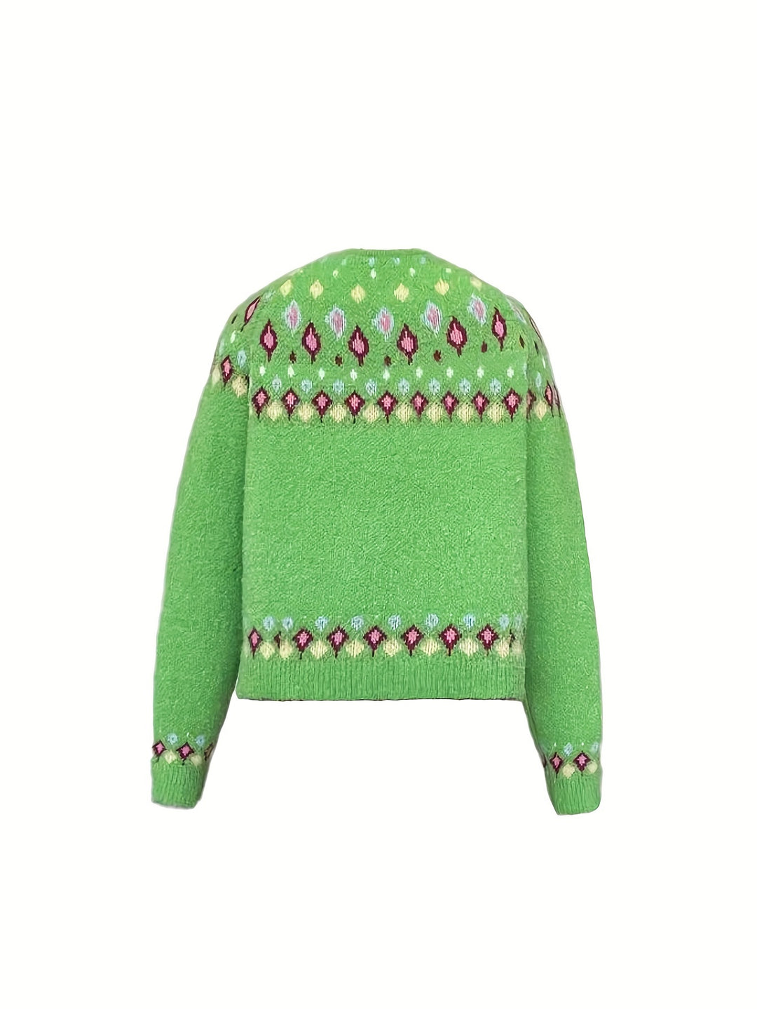 Maribel | Fair Isle Knit Cardigan