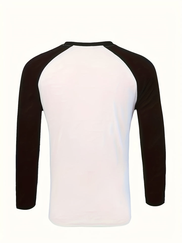 Roman | Two-Tone Raglan Long-Sleeve Top
