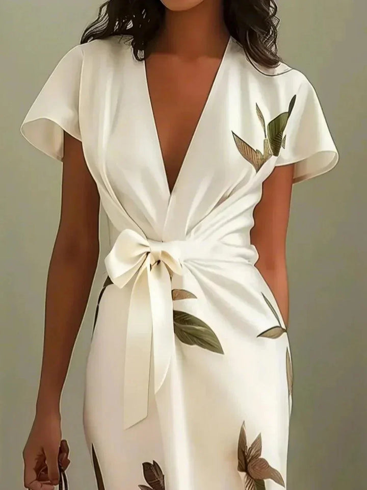 Eleanor | Floral Wrap Midi Dress