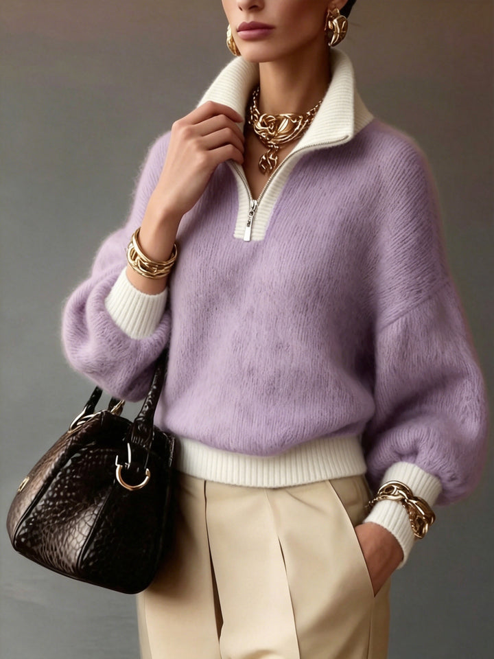 Sylvie | Relaxed Half-Zip Sweater
