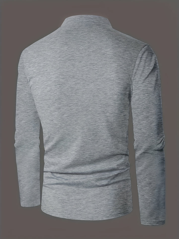 Reginald | Refined Long-Sleeve Henley Shirt