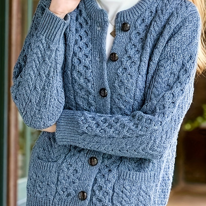 Winifred | Textured Button-Front Cardigan