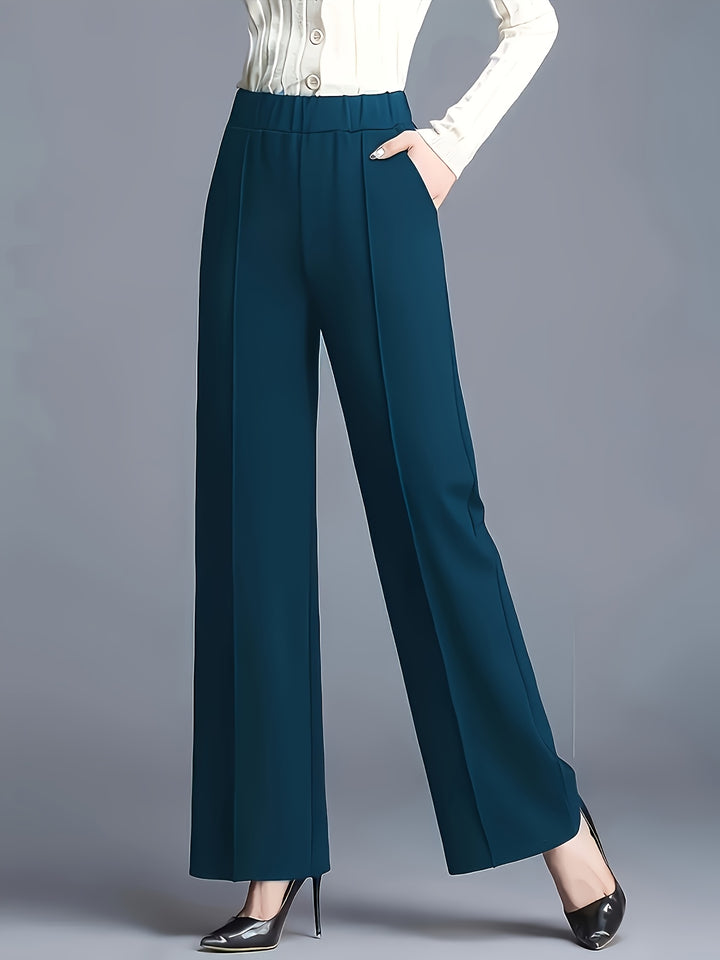 Marlene | High-Waisted Straight-Leg Trousers