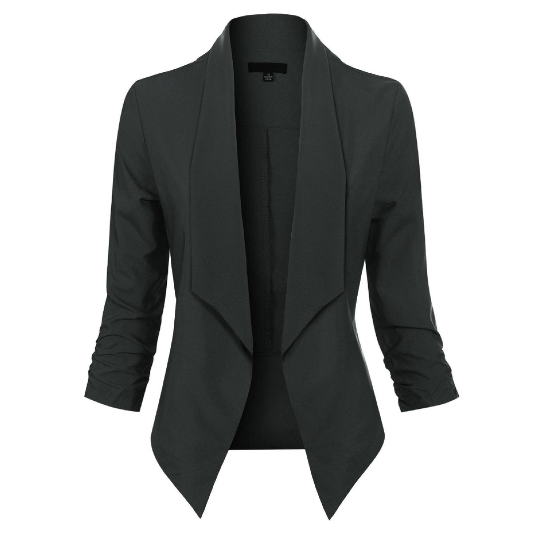 Beverly | Draped Open-Front Blazer