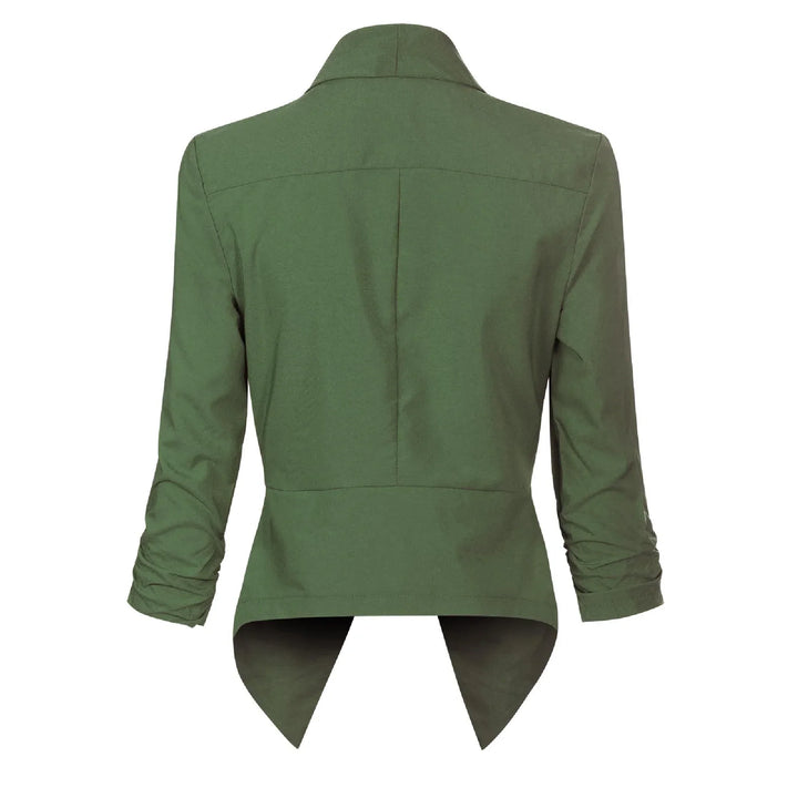 Beverly | Draped Open-Front Blazer