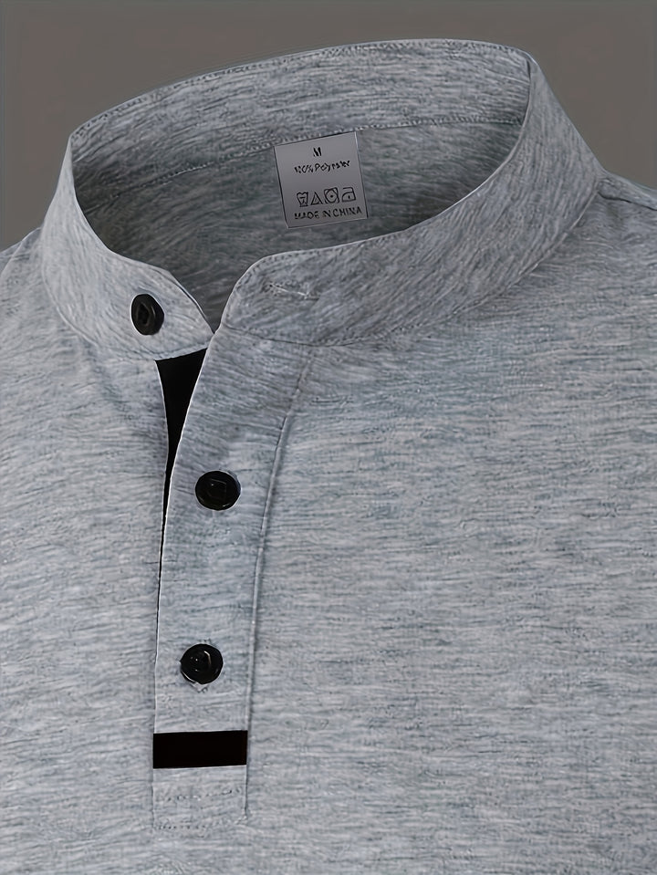 Reginald | Refined Long-Sleeve Henley Shirt