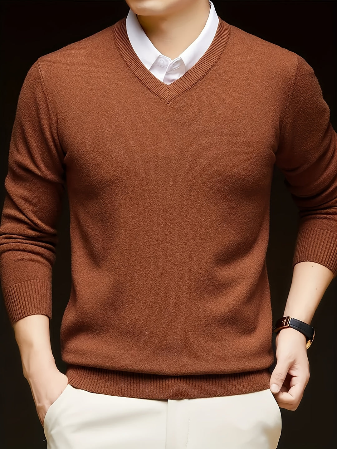 Nigel | Refined V-Neck Jumper