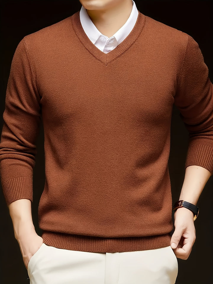 Nigel | Refined V-Neck Jumper