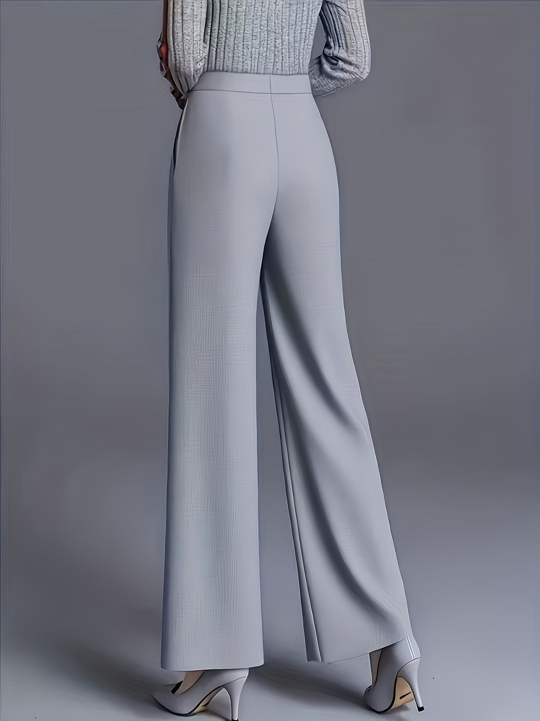 Marlene | High-Waisted Straight-Leg Trousers