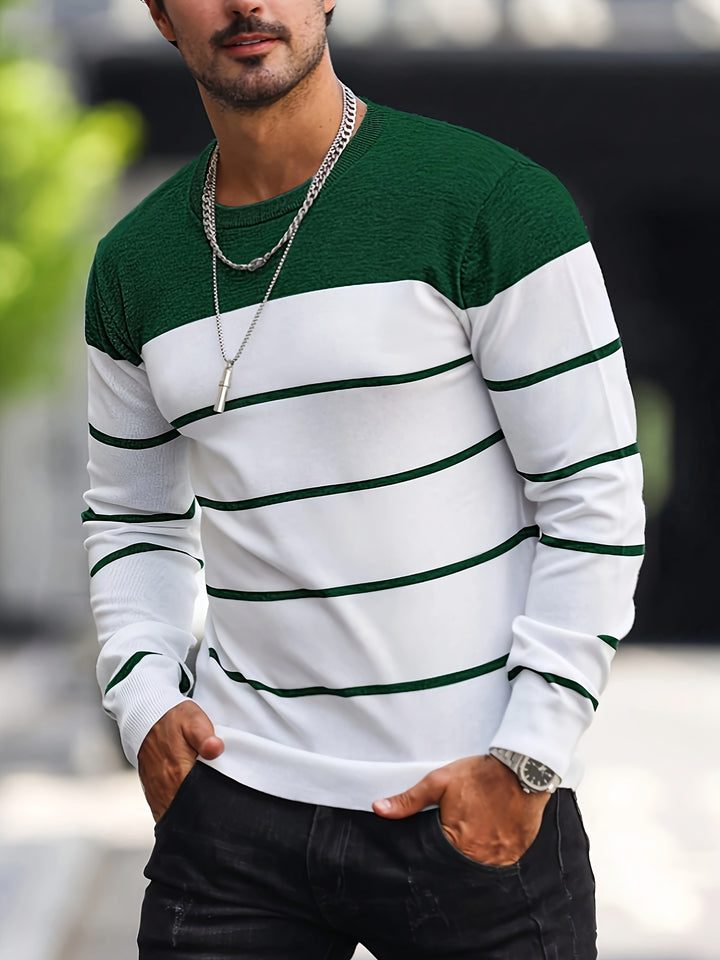 Rory | Colour-Block Striped Pullover