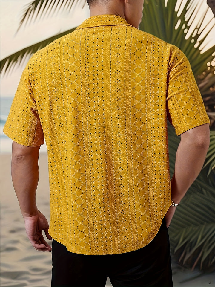 Rhett | Textured Short-Sleeve Casual Shirt
