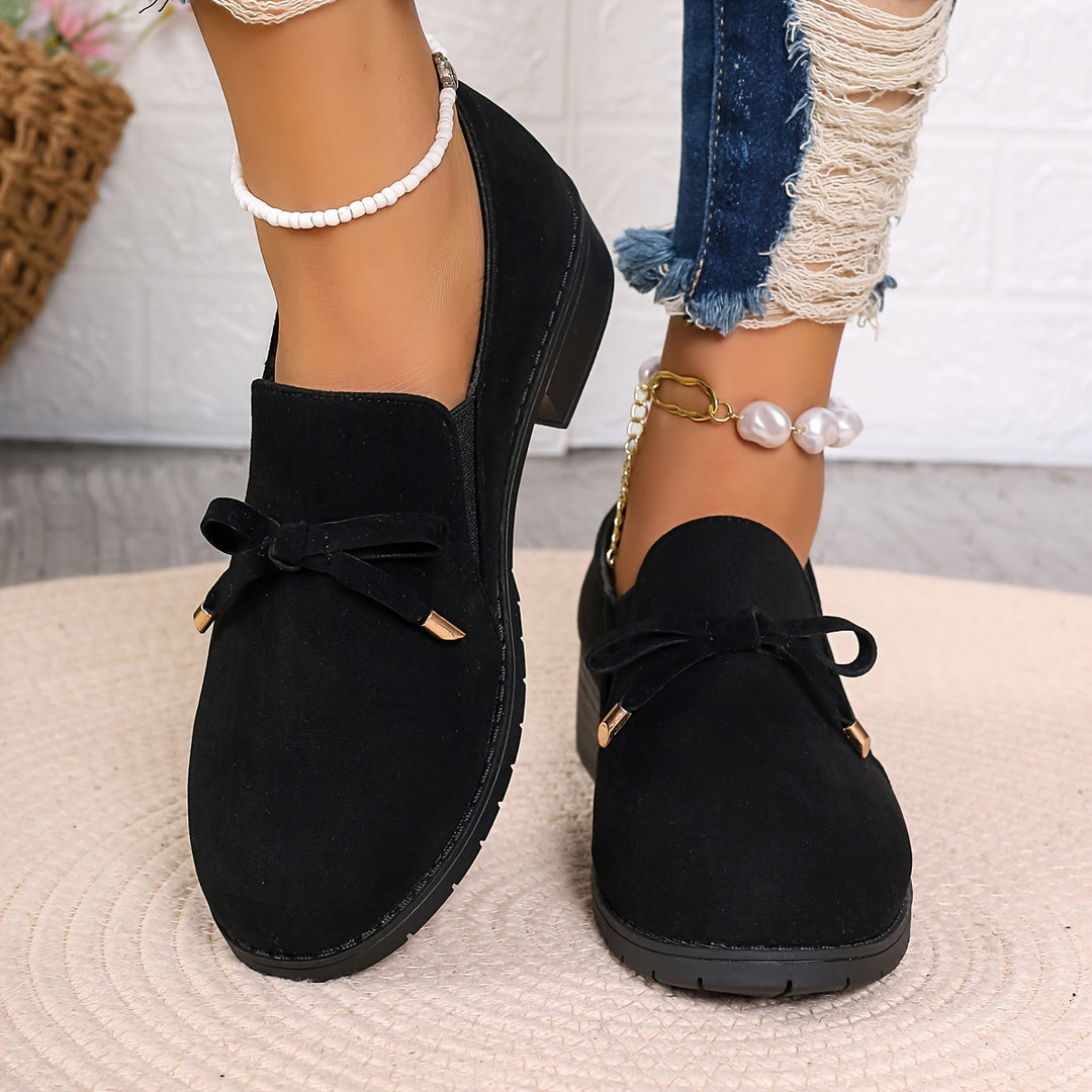 Susannah | Bow-Detail Slip-On Loafers