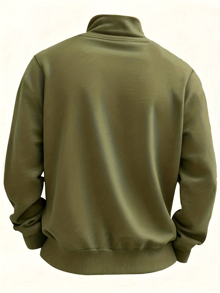 Trevor | Half-Zip Stand Collar Pullover