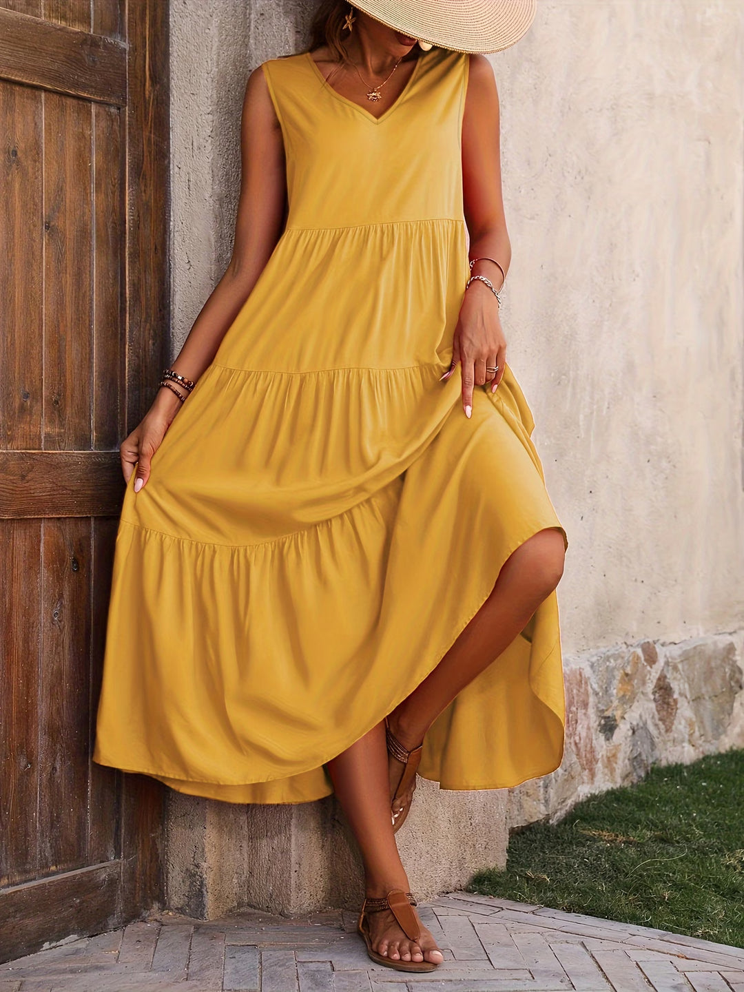 Tatiana | Elegant Holiday V-Neck Loose Dress