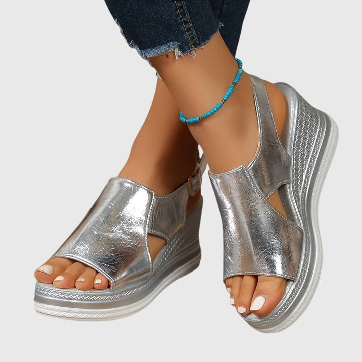 Veronica | Stylish Shiny Orthopedic Sandals
