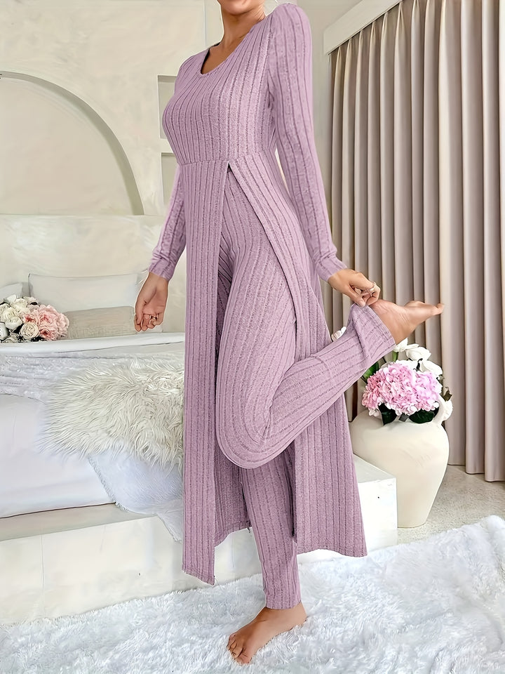 Gemma | Ribbed Lounge Two-Piece Set