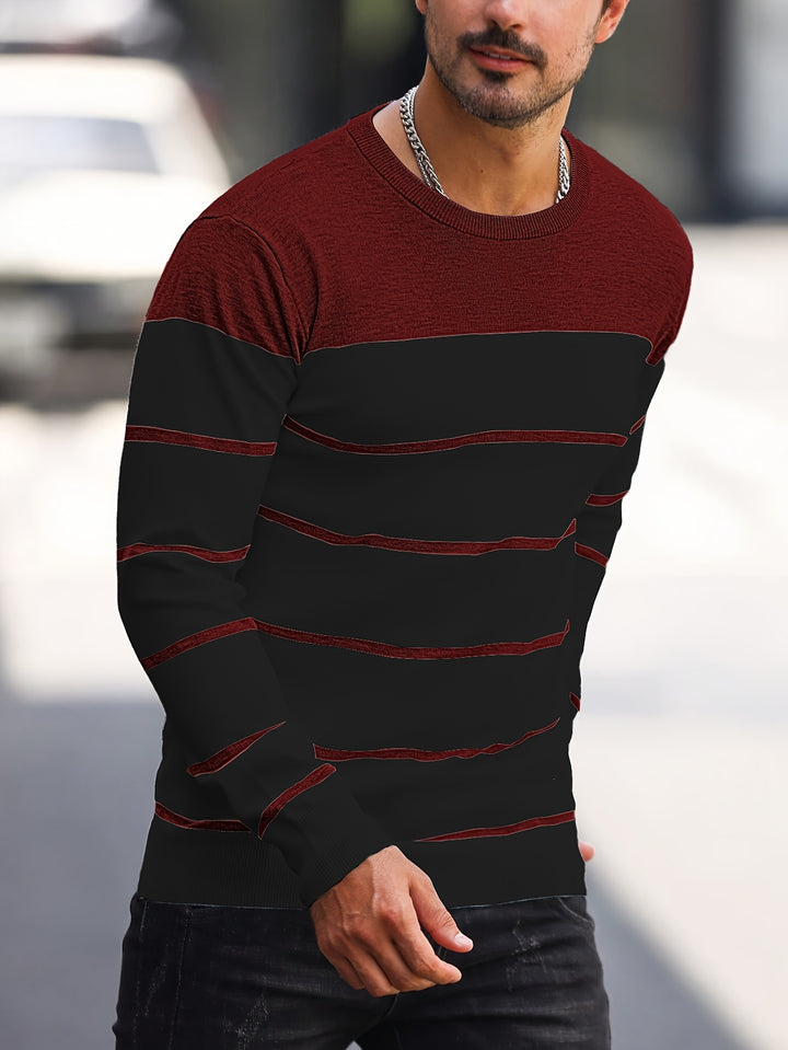 Rory | Colour-Block Striped Pullover
