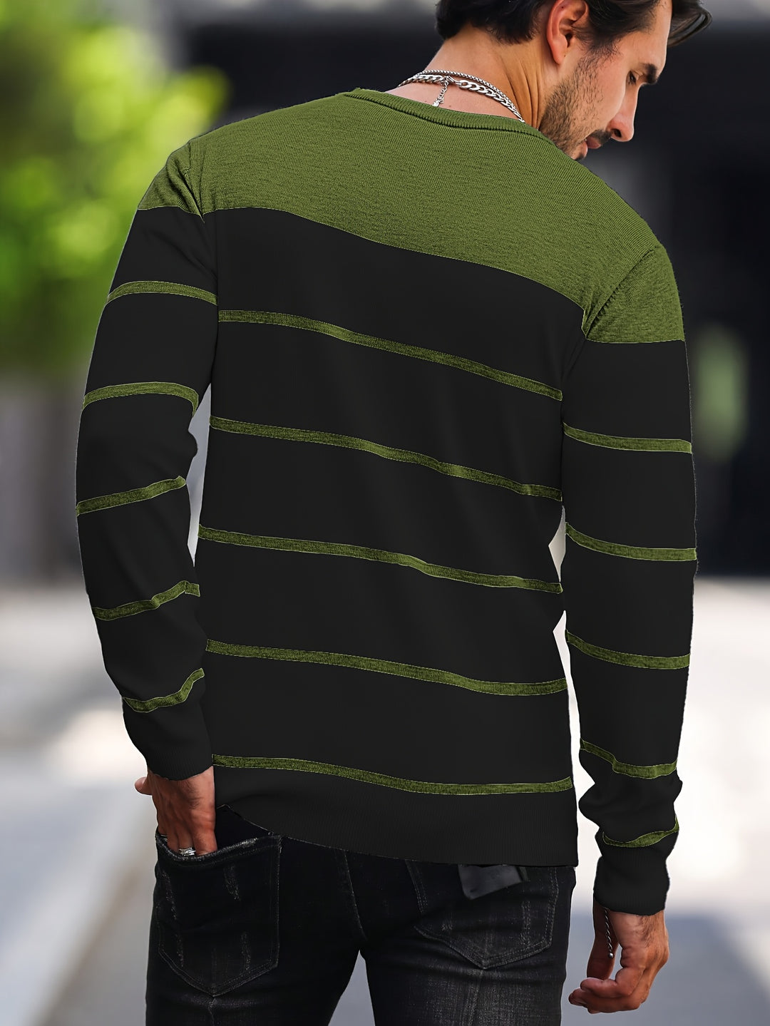 Rory | Colour-Block Striped Pullover