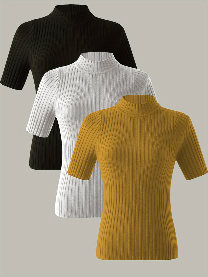 Whitney | Refined Mock-Neck Top