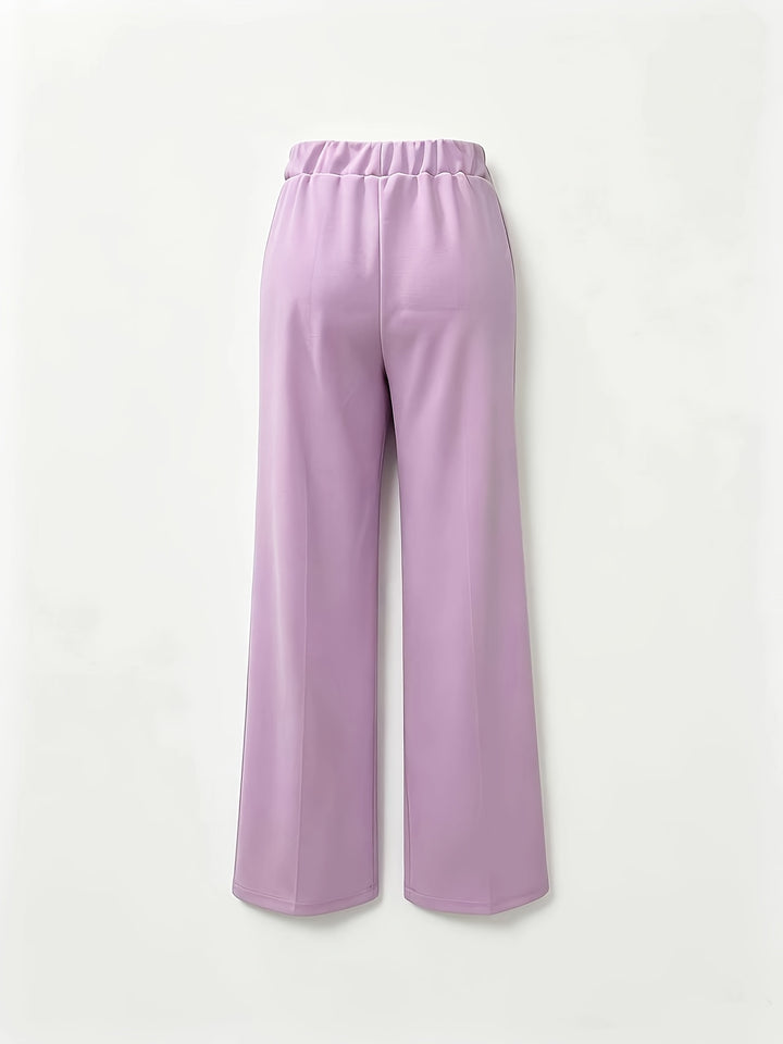 Marlene | High-Waisted Straight-Leg Trousers
