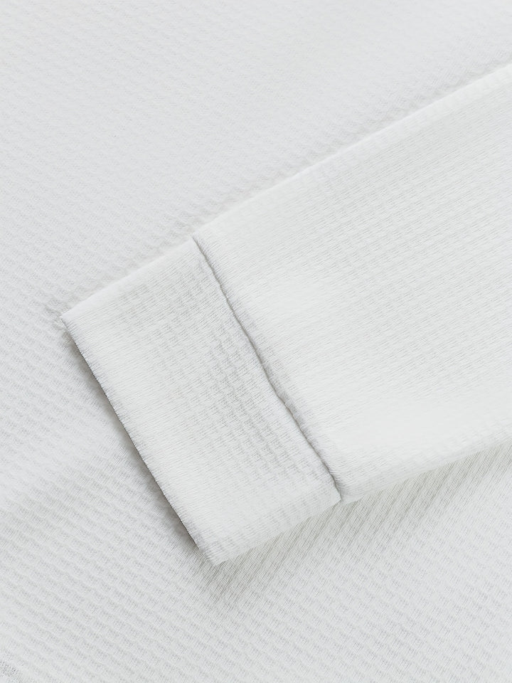 Sawyer | Textured Contrast Henley Shirt