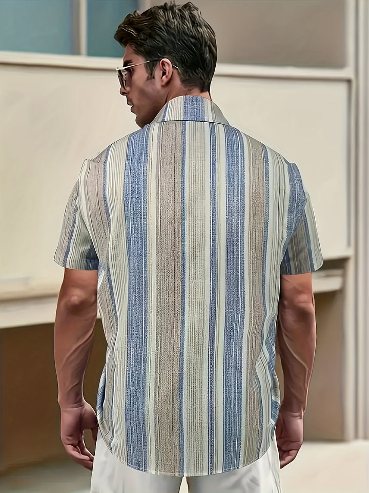 Sullivan | Coastal Striped Short Sleeve Shirt
