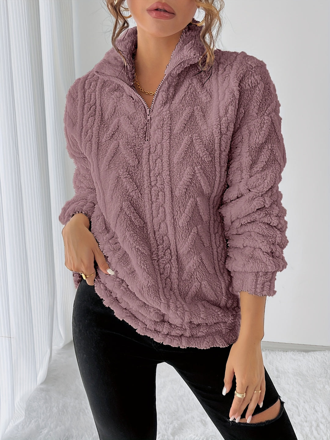 Susanna | Cosy Textured Sweatshirt