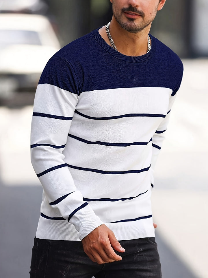 Rory | Colour-Block Striped Pullover
