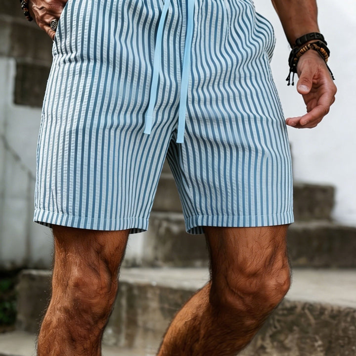 Wesley | Striped Drawstring Shorts