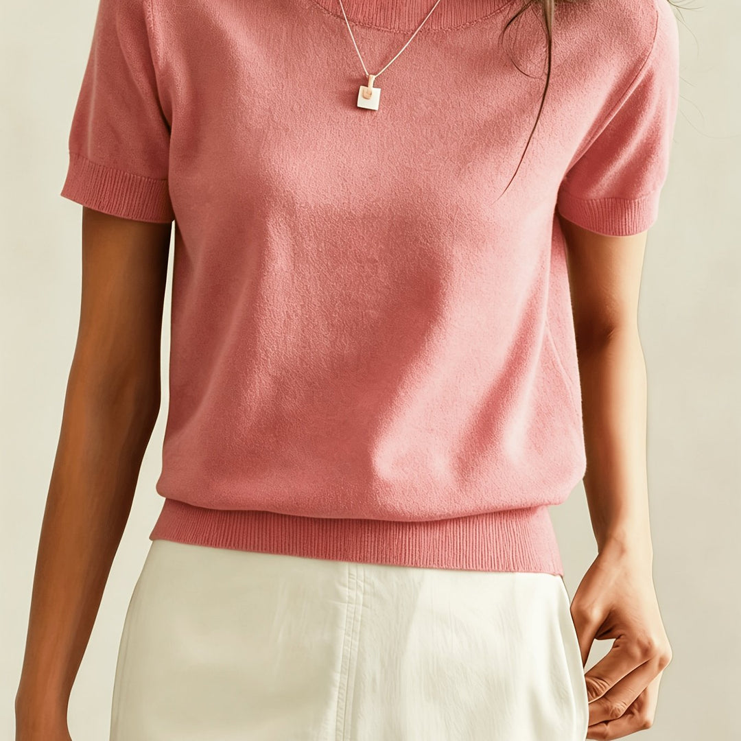 Tabitha | Softly Draped Short-Sleeve Top