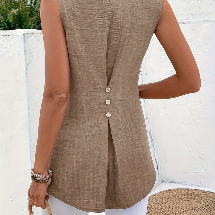 Tabitha | Sleeveless Tunic Blouse