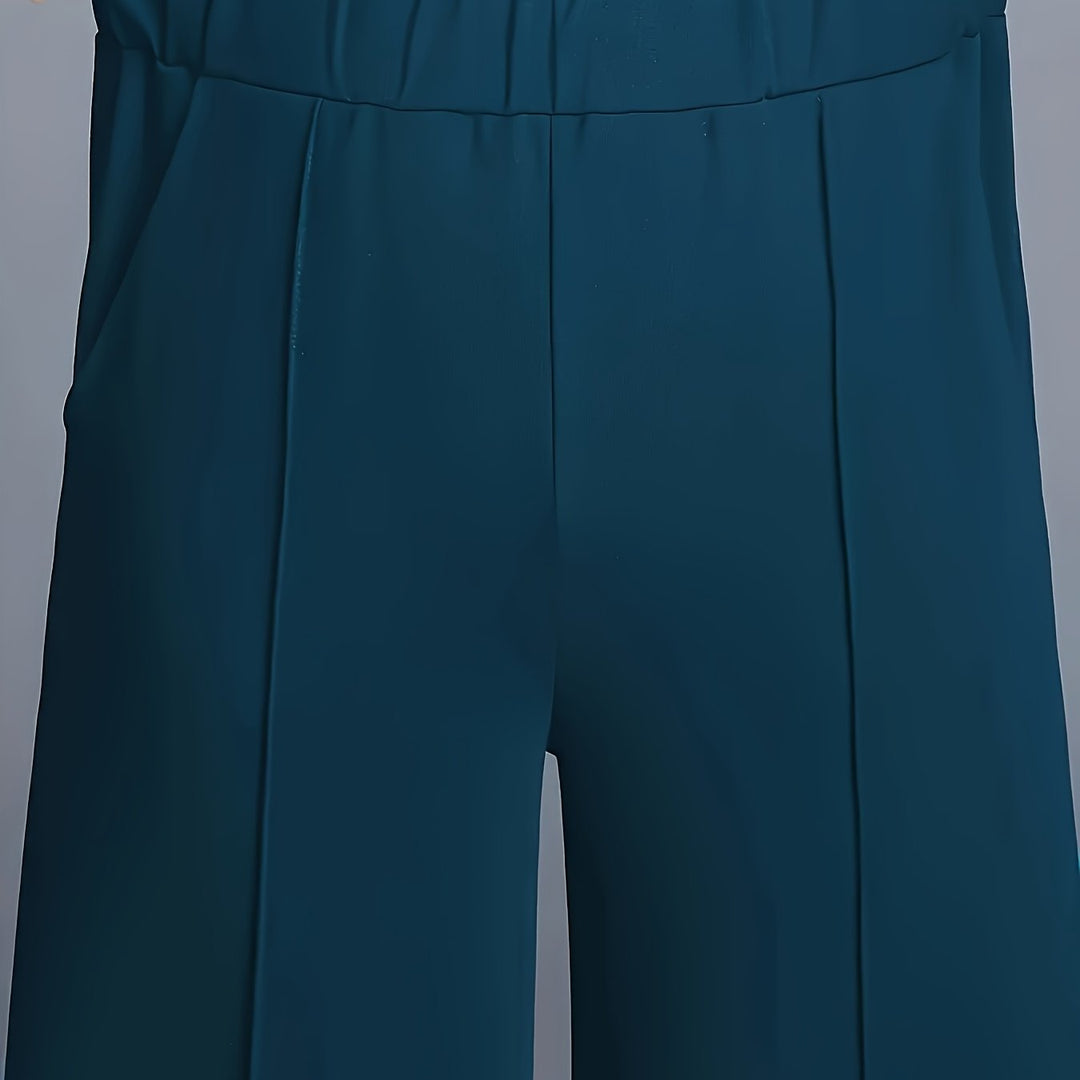 Marlene | High-Waisted Straight-Leg Trousers