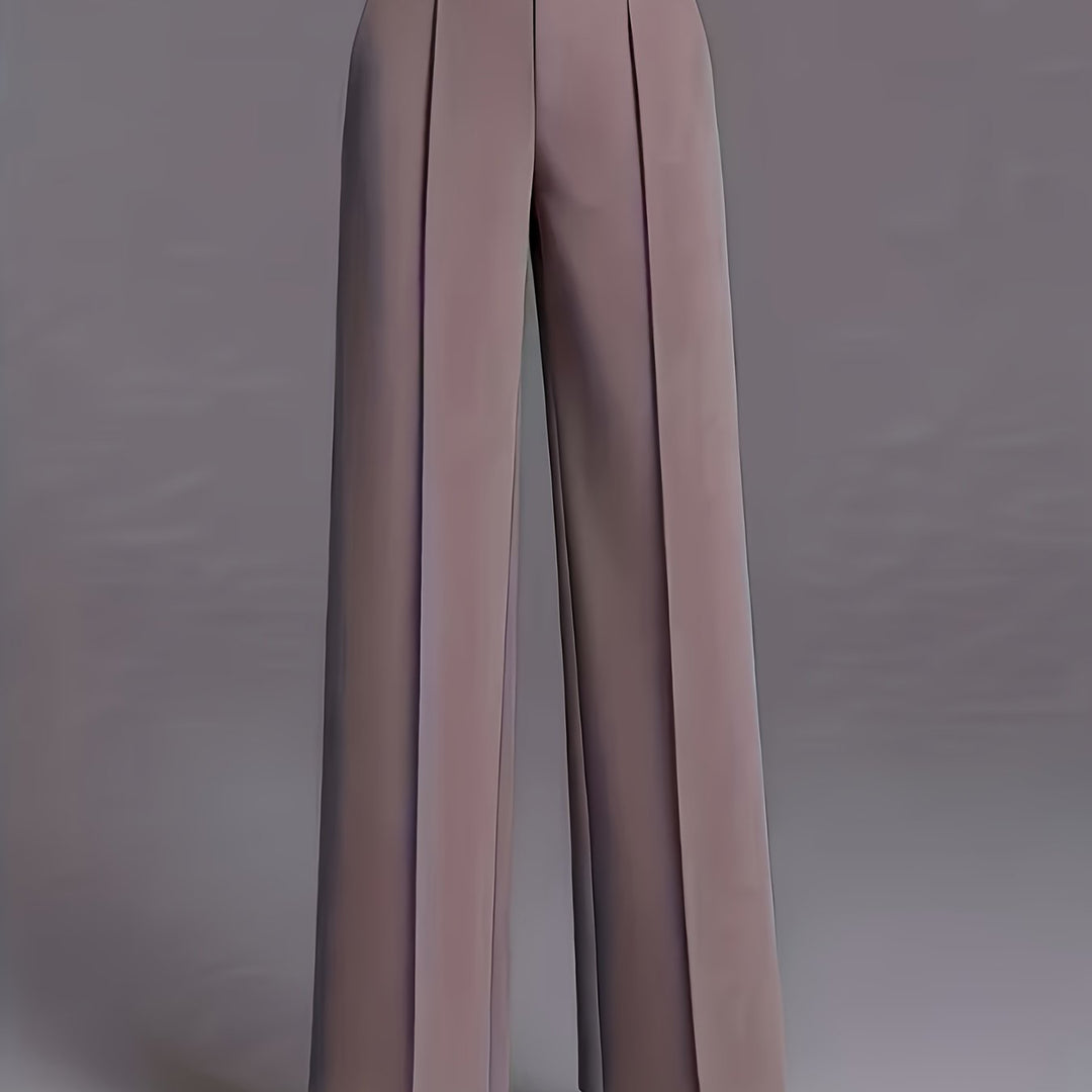 Marlene | High-Waisted Straight-Leg Trousers