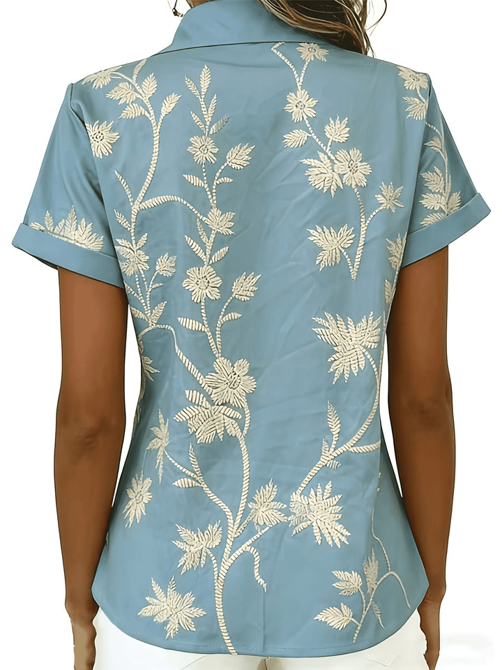 Marjorie | Floral Button-Up Shirt