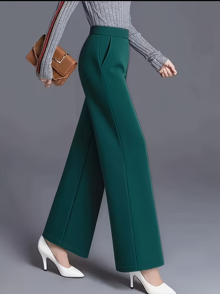 Marlene | High-Waisted Straight-Leg Trousers