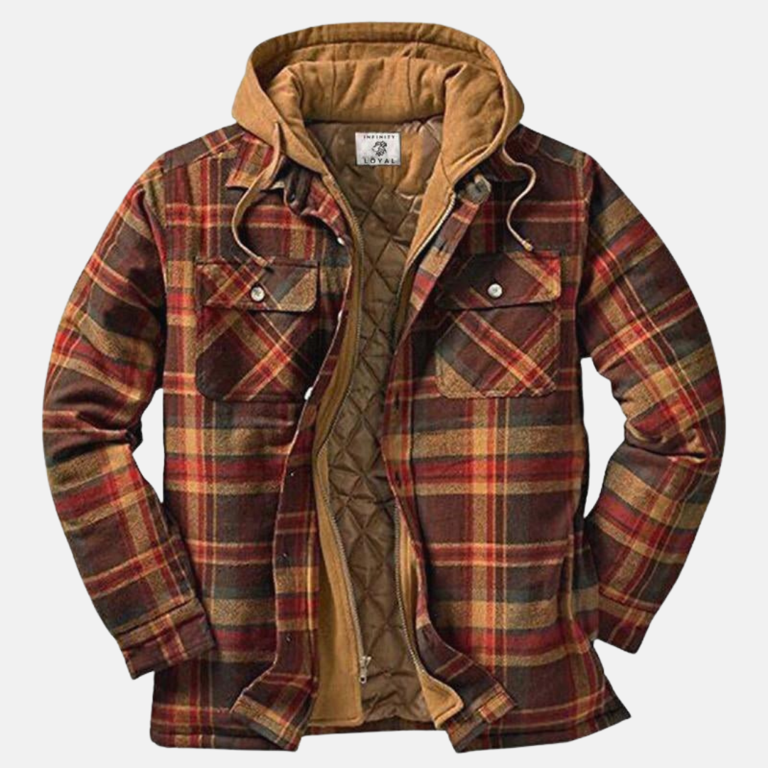 Roland | Rugged Checked Hooded Jacket