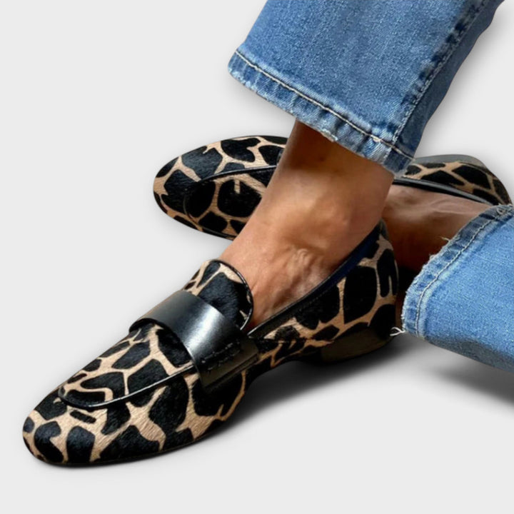 Analie | Stylish Leopard Print Loafers