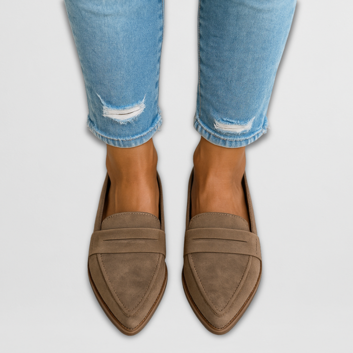 Nadia | Classic Pointed Slip-On Loafers