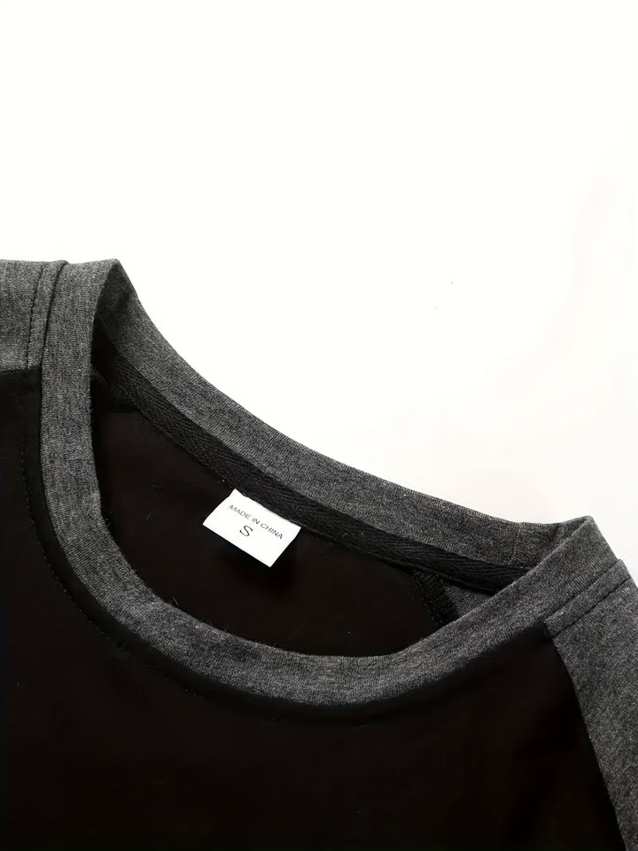 Roman | Two-Tone Raglan Long-Sleeve Top