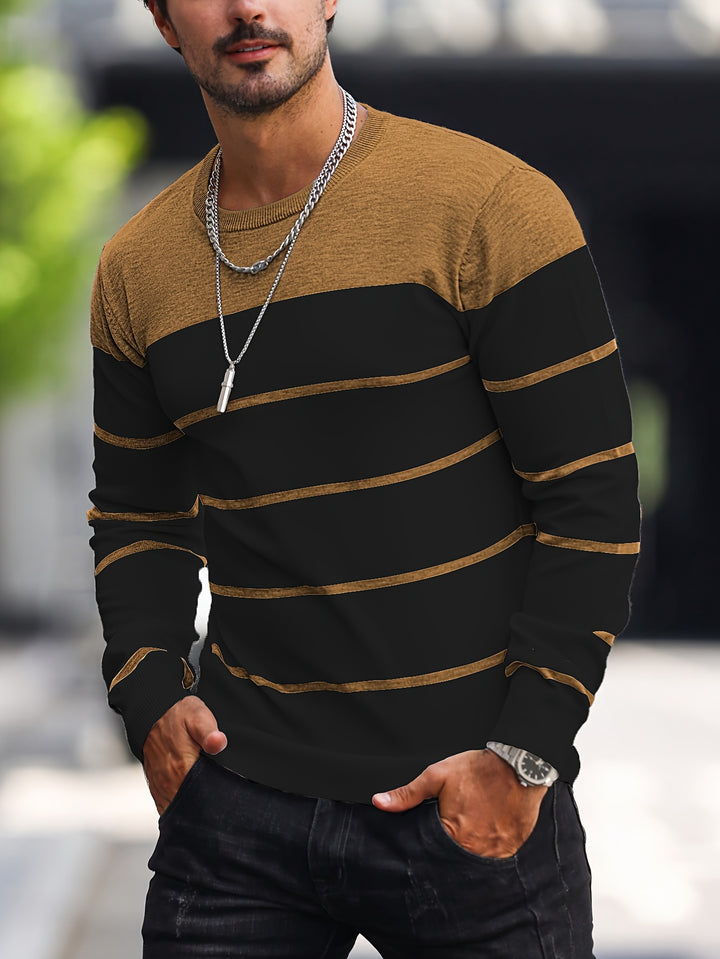 Rory | Colour-Block Striped Pullover