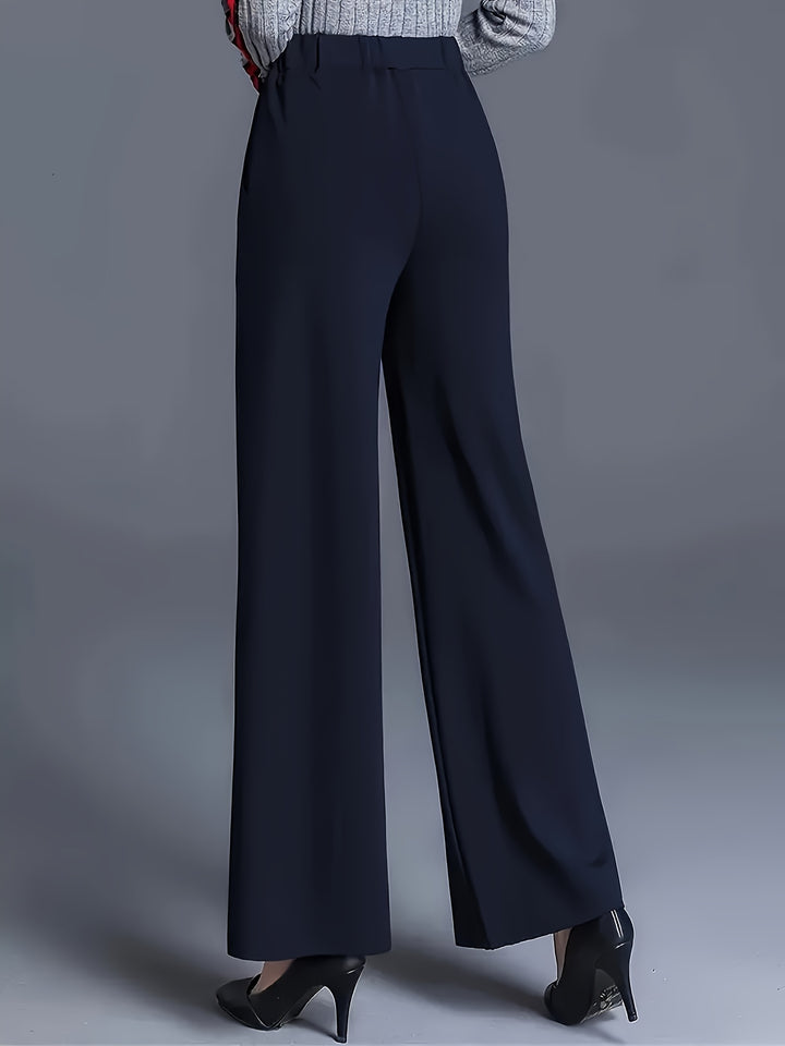 Marlene | High-Waisted Straight-Leg Trousers