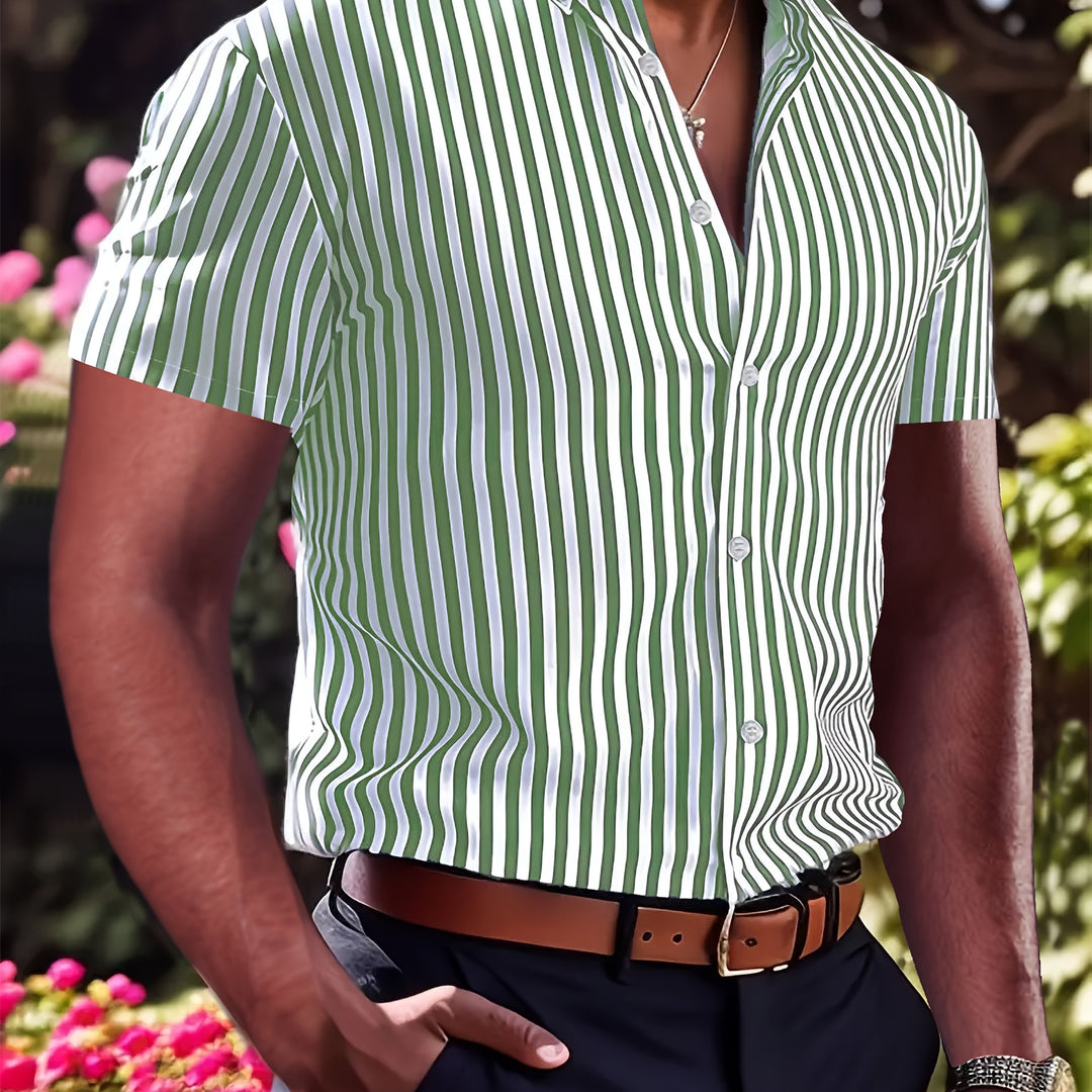Owen | Refined Striped Short Sleeve Shirt