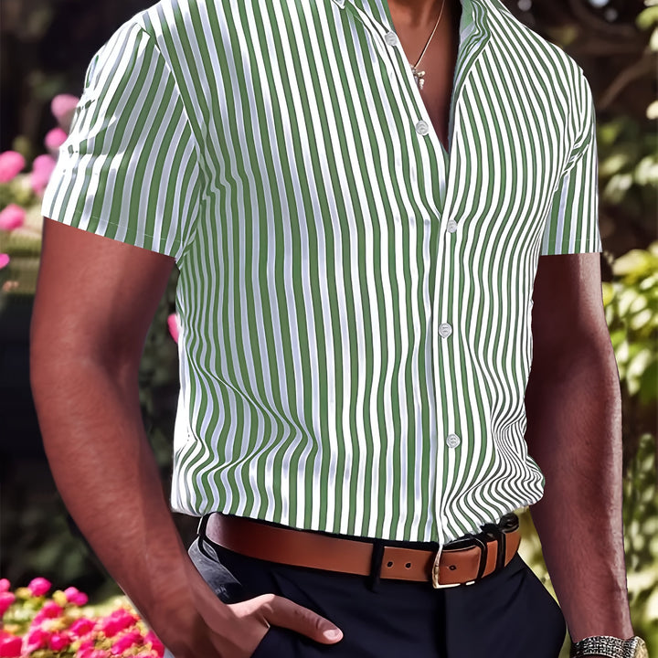 Owen | Refined Striped Short Sleeve Shirt