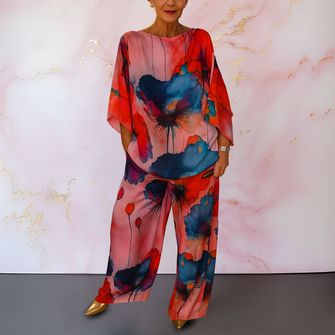 Cordelia | Stylish Satin Two-Piece Set