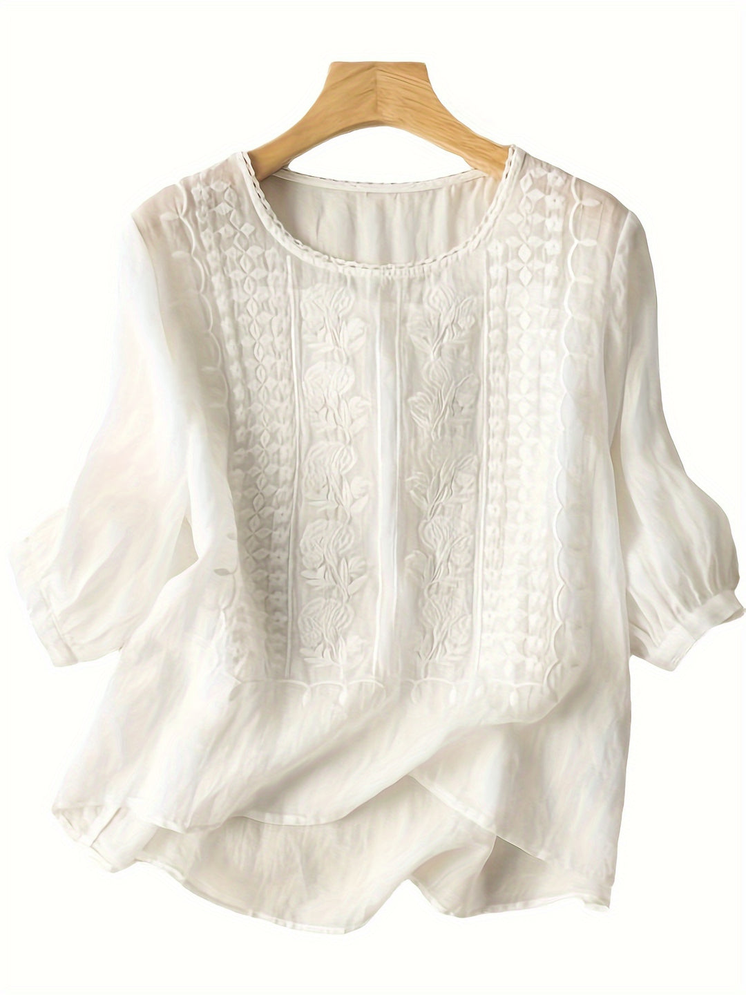 Rosetta | Embroidered Relaxed Blouse