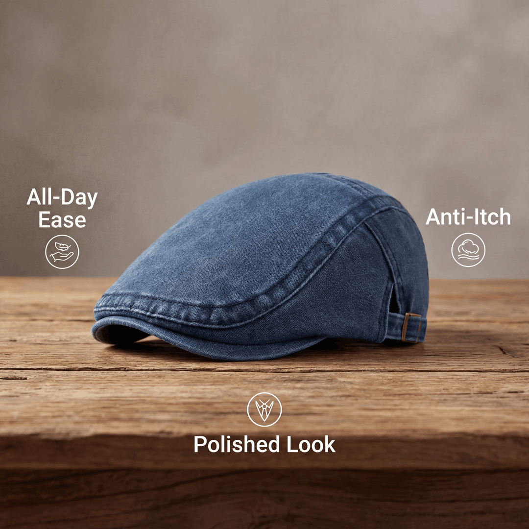 Arthuro | Classic Denim Flat Cap