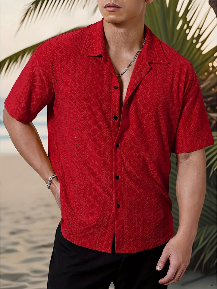 Rhett | Textured Short-Sleeve Casual Shirt