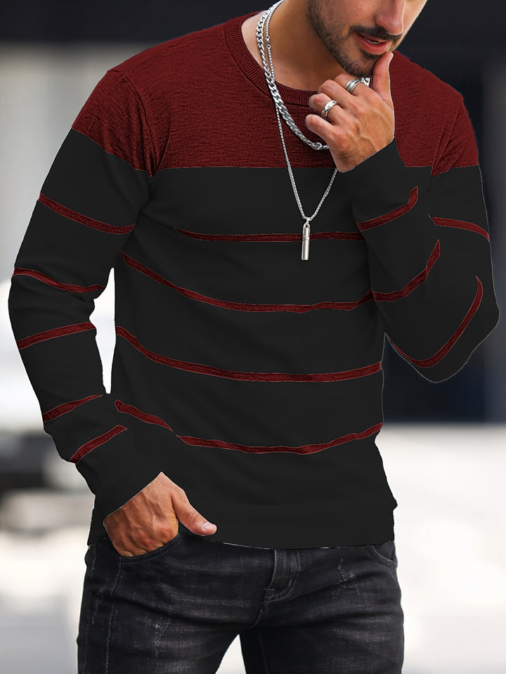 Rory | Colour-Block Striped Pullover