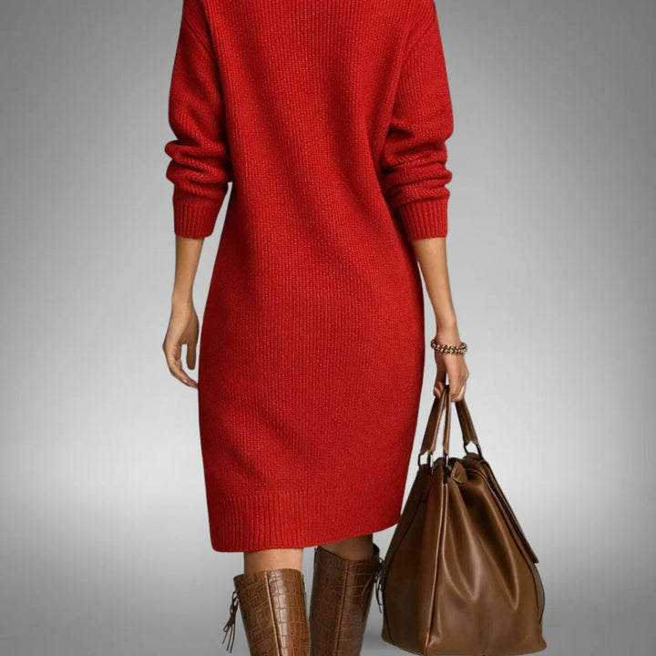 Naomi | Sophisticated High Neck Dress